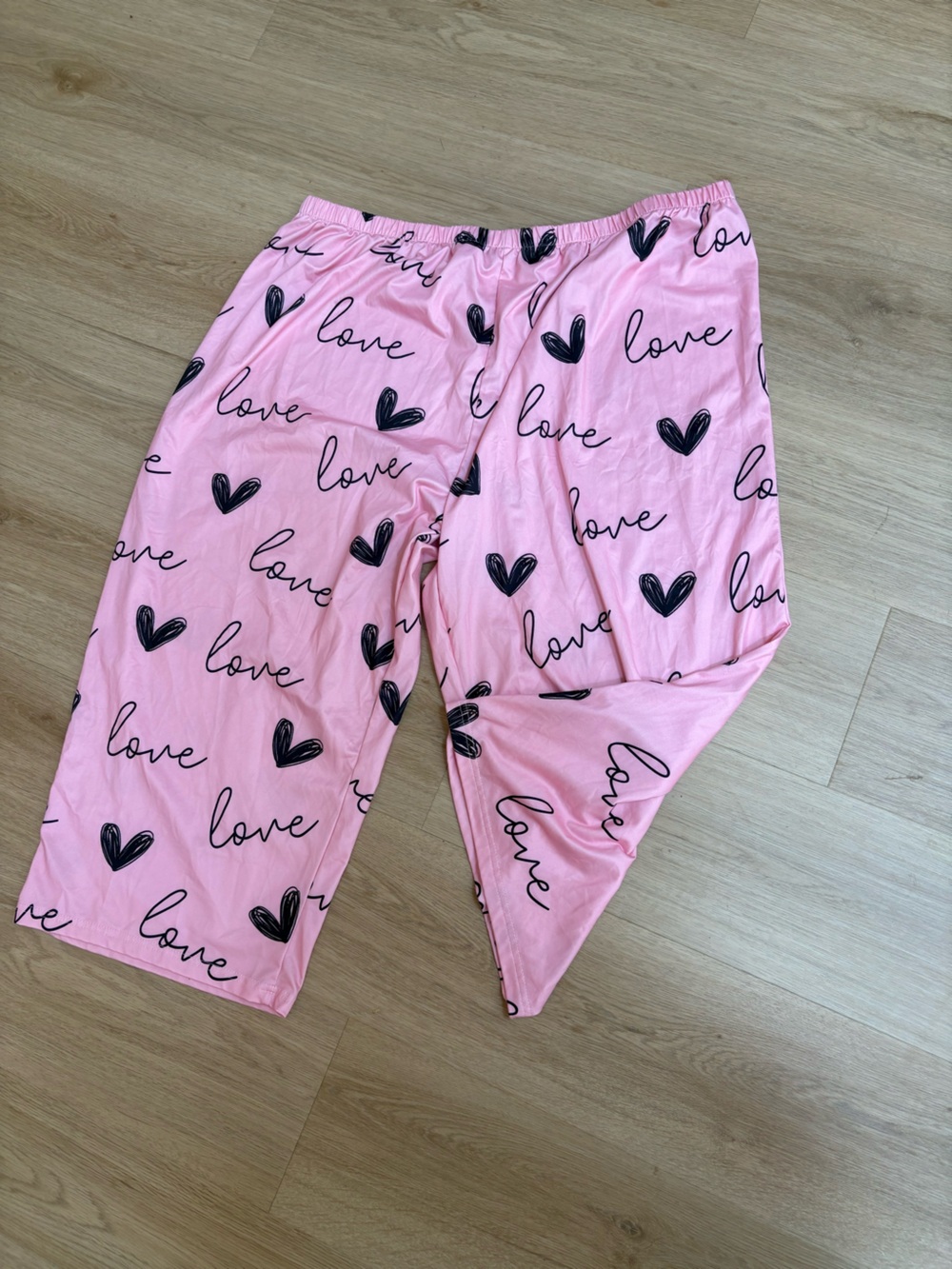 Women's Pink 'Love' Sleepwear Wrap - Pink Love Print